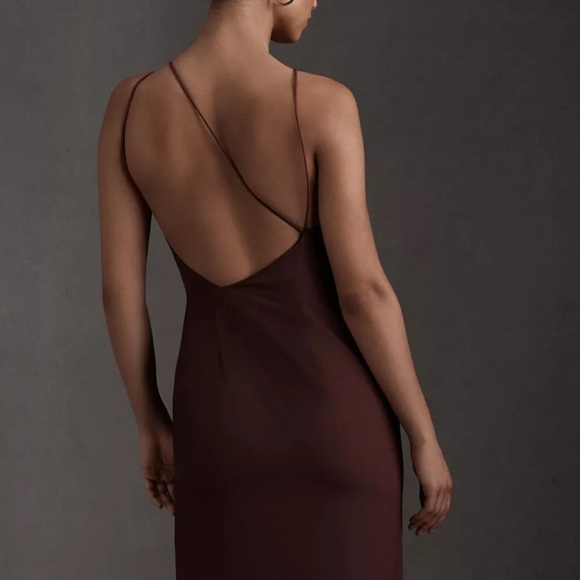 Anthropology BHLDN Marta Crepe Dress - Plum - Picture 7 of 8